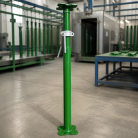 Étai télescopique réglable en acier robuste XSH, entièrement fileté, pour coffrage de dalle, peint en vert, Construction 1