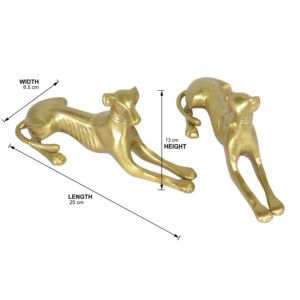 Arts de luxe maison décorative or Statue décor à la maison métal animaux Figurines Sculptures ensemble de 2 pour table bureau à domicile décoration - Product Image 5