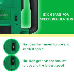 <span class=keywords><strong>Marteau</strong></span>-<span class=keywords><strong>piqueur</strong></span> haute puissance 1500W à vente chaude NBT-DH-18C Réglage à six vitesses 220V/110V Multi-prise - Product Image 3