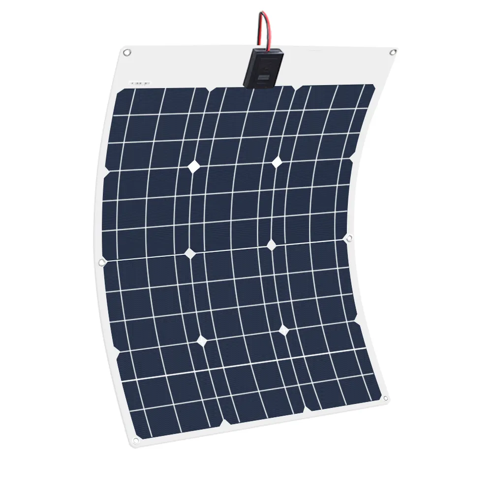 सॉल्वरपार्ट्स pcb सौर पैनल 20w 100w लचीले सौर पैनल किट के साथ नाव छत के लिए संकरी नौकाएं