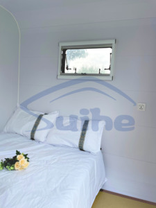 Casas Contenedor de Acero SUIHE/OEM, Módulos de Glamping Ligeros y Portátiles (Cápsula Espacial y Cabaña Apple) para Resorts y Villas de Lujo - Product Image 2