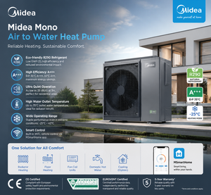<span class=keywords><strong>Pompe</strong></span> à <span class=keywords><strong>chaleur</strong></span> monobloc eau-eau Midea, <span class=keywords><strong>prix</strong></span> usine OEM, 8kW-22kW, R32, compresseur DC Inverter, certifiée <span class=keywords><strong>A</strong></span>+++, chauffe-eau - Product Image 5