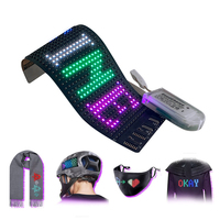 Écran LED flexible RGB 12x36 pixels, écran LED souple, panneau d'affichage mobile, contrôle par application, matrice LED, vente en gros de produits EL