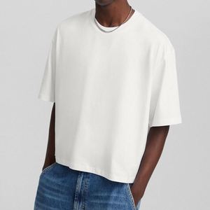 T-shirt Homme <span class=keywords><strong>Joy</strong></span> Chuang Manufacturer 260 GSM, Coupe Boxy Épaules Tombantes, Coupe Courte, Oversize, Grammage Lourd, 100% Coton, Vierge - Product Image 2
