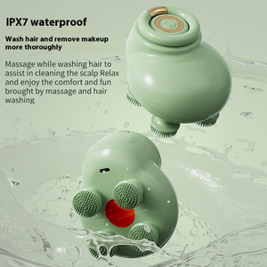 Masajeador Eléctrico Portátil para el Cuero Cabelludo con 4 Cabezales de Masaje, Mini Cabezal de Pulpo, Batería de 800 mAh, <span class=keywords><strong>Motor</strong></span> de 3.7 V para Relajar la Presión del Cuero Cabelludo - Product Image 6