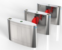 Barrière à ailettes de haute sécurité à identification automatique pour accès au métro, tourniquets à ailettes, porte à battant rétractable, usine chinoise