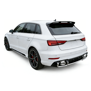 Difusor de Parachoques Trasero Estilo RS3 para <span class=keywords><strong>Audi</strong></span> <span class=keywords><strong>A3</strong></span> S3 8V.5 2017 2018 2019 - Product Image 5