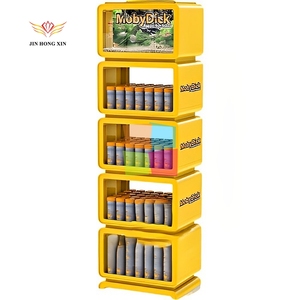 Tùy chỉnh cửa hàng kệ kim loại sàn đứng thực phẩm nước ép trái cây kệ trưng bày cho cửa hàng bán lẻ siêu thị - Product Image 3