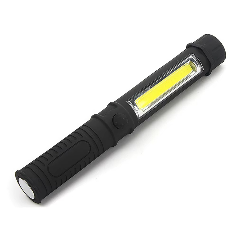 COB LED Work Flashlight Multi-Function Portable Pocket Pen Light with Magnetic Base and Clip for Workshop and Garden Use