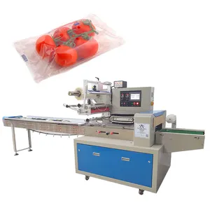 De Hoge Capaciteit Automatische Brood Cake Kussen Roll Snijden Verpakking Machine Brood Cake Horizontale Wikkelen Machine