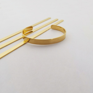 Brazalete grueso Braceletid Pulsera Grabado Brazaletes Indio Acero Quirúrgico Joyas De <span class=keywords><strong>Oro</strong></span> De 18 <span class=keywords><strong>Kilates</strong></span> Joyeria - Product Image 6
