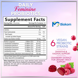 Gomitas Probióticas de Marca Privada OEM <span class=keywords><strong>para</strong></span> Mujeres con Extracto de Arándano <span class=keywords><strong>para</strong></span> Equilibrio del PH, Salud Digestiva, Apoyo <span class=keywords><strong>Vaginal</strong></span> e Inmunológico - Product Image 2