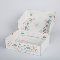 Boîtes pliantes en carton ondulé directement de l'usine, OEM ODM, logo personnalisé, impression intégrale, emballage moderne de luxe avec poignée