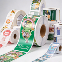 Étiquettes autocollantes en vinyle à code-barres durables imprimées sur mesure pour l'emballage alimentaire, les bouteilles et les boîtes