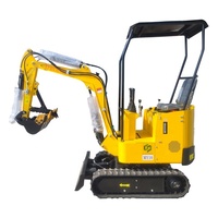 Nueva Retroexcavadora Compacta Eléctrica Kubota de 1 Tonelada con Brazo de Agarre y Accesorios, Pequeña Retroexcavadora a Precios Económicos