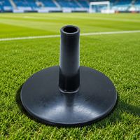 Base lestée en caoutchouc de 25 mm/32 mm pour poteau de slalom d'entraînement d'agilité de football, base de poteau de marquage de football, fourniture d'usine