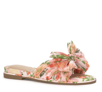 Sandales plates décontractées pour femmes à lanières croisées, à enfiler, à bout rond ouvert, style surdimensionné