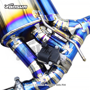 Sistema de Escape Catback Valvetronic de Titanio Personalizado para BMW Serie 3 F30 320i 328i 330i N20 B48 2012-2020 con Puntas Cuádruples - Product Image 6