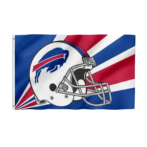 Vendita calda all'ingrosso di alta qualità 3 * 5ft all NFL 32 team Flag USA NFL Kansas City Chiefs Philadelphia Eagles custom nfl flag