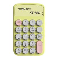 Clavier numérique portable bi-mode 2.4G BT Offre Spéciale macaron 19 touches Pico Mini clavier à une main Clavier filaire