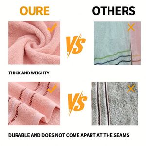 Toalla de Baño de Algodón Orgánico con Rayas Jacquard, de Secado Rápido y Gran Absorción de Agua, Ideal para Viajes, Hoteles, Spas y Senderismo - Product Image 2
