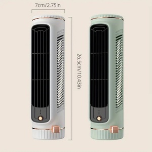 Ventilador de Torre Eléctrico Portátil de 3 Velocidades, Diseño que Ahorra Espacio, Bajo Precio, Plástico, Mecánico, con Batería, para Uso Doméstico, Solar - Product Image 4