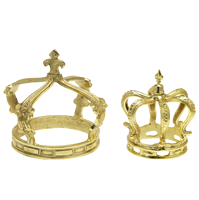 Couronne décorative en aluminium, vente en gros, luxe, mariage, fête, décoration de la maison