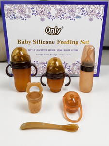 Set de Alimentación de Silicona de Grado Alimenticio para Bebés, 6 Piezas con Asa, Biberón - Product Image 3