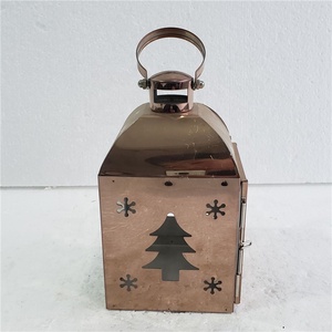 <span class=keywords><strong>Navidad</strong></span>, adornos de <span class=keywords><strong>Navidad</strong></span>, de acero inoxidable de oro rosa faroles Mesa centros de mesa linterna - Product Image 3