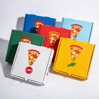 Vente flash - Nouvelle boîte à pizza personnalisée réutilisable, mini boîte à pizza en carton ondulé, boîte d'emballage pour livraison de pizza avec votre propre logo