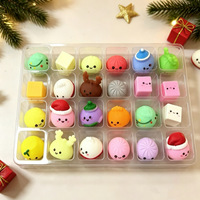 Série de Noël transfrontalière : Jouets anti-stress souples en forme de petits pains et sapins de Noël en TPR pour tous les âges – Boîte surprise