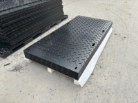 Tapis de protection robustes en PEHD pour grues, camions, excavatrices et chantiers de construction, tapis de sol, tapis routiers, tapis d'accès