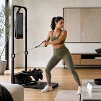 Équipement d'entraînement de force intelligent à l'IA avancée, machine de gym intérieure intelligente avec écran tactile HD de 21 pouces et suivi d'entraînement en temps réel