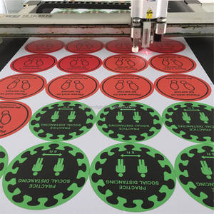 Señal de advertencia de distancia social antideslizante personalizada, impresión Digital, calcomanías adhesivas para suelo de baldosas de mármol - Product Image 5