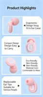 Bouchons d'oreilles réutilisables en silicone pliables pour la réduction du bruit et l'isolation phonique, sûrs et insonorisants pour le sommeil et le travail