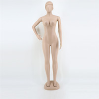 Mannequin réaliste grandeur nature avec tête et mains, couleur de peau féminine, taille des hanches généreuse, bon marché, hauteur : 180 cm