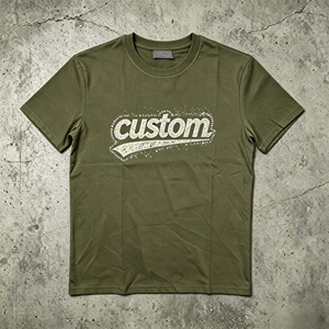 Camiseta Personalizada de Manga Corta para Hombre con Estampado, Cuello Redondo, Informal, Holgada, de Algodón, para Verano - Product Image 1