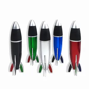 Stylo fantaisie en forme de fusée pour écolier, Promotion directe d'usine, papeterie de retour à l'école, stylo à bille 0.5 0.7 1.0mm