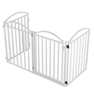 Recinto per Cani da Interno - Costruzione in Acciaio Solido con Chiusura a Bottone Resistente 32 Pollici 6 Pannelli Ecologico per Cani Piccoli e Medi - Product Image 3