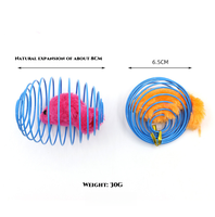 Offre Spéciale Écologique Classique En Peluche Chat Printemps Boules Jouet Extensible Rolling Balls pour Chatons Moderne Dessin Animé Souris Slinky Rats