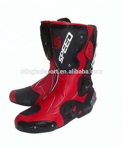 Bottes de <span class=keywords><strong>moto</strong></span> en cuir véritable imperméables grande taille, antidérapantes, ignifuges et respirantes – Vente en gros fabricant - Product Image 5