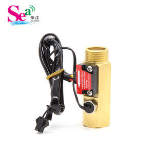 B4 Copper Water Flow Sensor with Hall Effect Meter 4-Point Internal/External Threaded Temperature Probe Turbine-<b>Card</b> <b>Readers</b> - Product Image 2