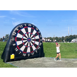 <b>Inflatable</b> Football Toss <b>Games</b> Soccer Shooting Goal Target for Party Events Foot Dart Board <b>Inflatable</b> Dart Board <b>Inflatable</b> Foo - Product Image 3