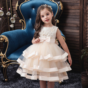 Vestido de Princesa para Niñas, Falda de Malla Estilo Pastel, Tutú con Cuello Corazón, Vestido de Dama de Honor, Vestido Infantil de Poliéster y Tul - Product Image 3
