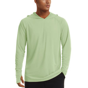 Maglietta personalizzata T-Shirt con cappuccio da uomo camicie da pesca personalizzate surf Rash Guard manica lunga protezione solare Upf50 camicie - Product Image 4