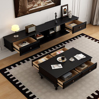 Meuble TV au sol en noyer au design minimaliste moderne, meuble TV en bois avec tiroirs de rangement et étagère pour salon et appartement