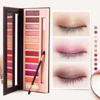 Einzelne Matte Pigmentierte 12-Farben Plastik Make-up Gepresste Glitzer Private Label Kosmetik Lidschatten-Palette mit Eigenem Logo