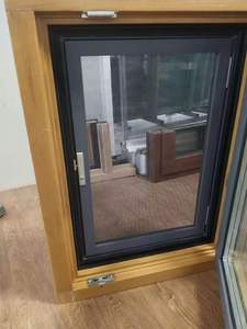 Aluminium verkleidete Holz herstellung Flügel fenster mit Moskito netz - Product Image 4