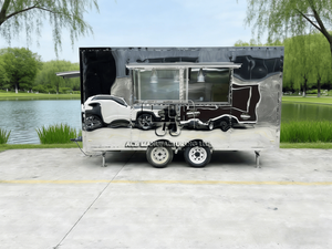Remolque de Comida ACB de Fibra de Vidrio y Aluminio con Estructura de Acero Inoxidable, Cocina y Baño Completamente Equipados, Personalizado para Helados - Product Image 3