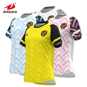 Wholesale Football Jerseys Club Soccer Uniforms Custom Logo Quick Dry Women Sport Football T-Shirt Jersey